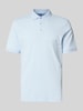 Brax Regular fit poloshirt met labelprint, model 'Pete' Lichtblauw