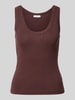 Marc O'Polo DENIM Regular-Fit Tanktop aus reiner Baumwolle Aubergine