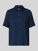 Tommy Hilfiger Relaxed Fit Bluse mit kurzem Arm Marine