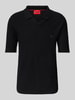 HUGO Regular fit poloshirt met labelbadge, model 'Shiplom' Zwart