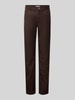 Christian Berg Woman Jeansy o kroju slim fit z wpuszczanymi kieszeniami i kieszeniami z tyłu Ciemnobrązowy