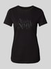 ARMANI EXCHANGE T-Shirt mit Label-Print Black