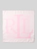 Lauren Ralph Lauren Seidentuch mit Logo Rosa