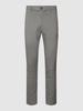 Tom Tailor Slim fit broek met labeldetail Lichtgrijs