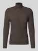 Antony Morato Gebreide pullover met ribboorden Olijfgroen