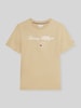 Tommy Hilfiger regular fit T-shirt van puur katoen Beige