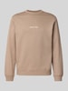 Jack & Jones Sweatshirt mit Rundhalsausschnitt und Label-Stitching Beige