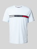 Tommy Hilfiger Regular fit T-shirt met labelstitching Lichtblauw