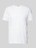 JOOP! Collection T-shirt met geribde ronde hals, model 'Cosmo' Offwhite