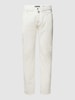 Pierre Cardin Hose mit Label-Details Modell 'Lyon' Ecru