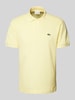 Lacoste Classic Fit Poloshirt mit Label-Badge Hellgelb