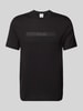 CK Calvin Klein T-Shirt mit Label-Stitching Modell 'EMBROIDERY' Black