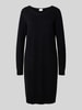 Vila Knielanges Kleid mit Rundhalsausschnitt Modell 'RIL' Black