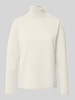 Fynch-Hatton Strickpullover mit geripptem Rollkragen Offwhite