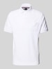 HECHTER PARIS Poloshirt met korte knoopsluiting Wit