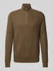 Polo Ralph Lauren Gebreide pullover met labelstitching Kaki