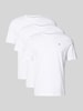 Tommy Hilfiger T-Shirt Set aus reiner Baumwolle im 3er-Pack Weiss