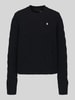 Polo Ralph Lauren Kaschmirpullover mit Zopfmuster Black