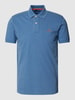 Gant Poloshirt mit Kontraststreifen Modell 'CONTRAST COLLAR' Jeansblau Melange