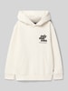 Only & Sons Regular fit hoodie van katoenmix, model 'HUDSON' Offwhite