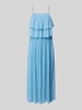 Vila Maxikleid mit Volants Modell 'CHIFFON' Hellblau