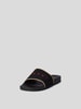 Marni Slides mit Label-Print Schwarz