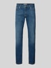 REVIEW Slim fit jeans met klassiek 5-pocketmodel Blauw