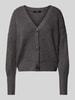 Vero Moda Loose fit gebreid jack met sierknopen, model 'LEA' Antraciet