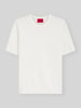 HUGO t-shirt o kroju slim fit z drobnego splotu model 'SAN CARL-CV' Biały
