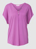 Christian Berg Woman Blusenshirt mit Zierknopfleiste Fuchsia