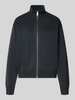 Carhartt Work In Progress Cardigan mit Label-Stitching Modell 'Kori' Anthrazit