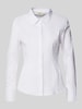 Fransa Bluse mit verdeckter Knopfleiste Modell 'jzashirt' Weiss