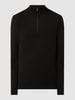 Selected Homme Strickpullover mit Stehkragen Black