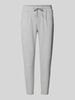 ICHI Spodnie dresowe o skróconym kroju model ‘KATE’ Jasnoszary