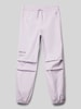 CHAMPION Sweatpants mit Logo-Print Flieder