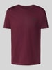 Alpha Industries T-Shirt mit Label-Print Bordeaux
