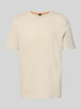 BOSS Orange Regular fit T-shirt van puur katoen, model 'TEGOOD' Beige