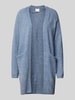 ICHI Strickjacke in offenem Design Modell 'Kamara' Rauchblau