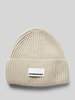 Armedangels Beanie mit Label-Patch Modell 'Kayaas' Beige