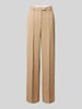 Tommy Hilfiger Straight Leg Stoffhose mit fixierten Bügelfalten Beige