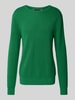 Tommy Hilfiger Gebreide pullover met logostitching Lichtgroen