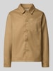Casual Friday Regular Fit Hemdjacke mit Viskose-Anteil Modell 'Marco' Beige