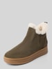 Tamaris Chelsea Boots aus reinem Leder Oliv