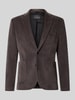 Zuitable Slim Fit Sakko aus Baumwoll-Mix in Cord-Optik Modell 'Nick' Dunkelbraun
