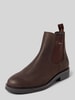 Gant Chelsea boots met logostitching, model 'Prepdale' Donkerbruin