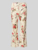 Weekend Max Mara Flared Stoffhose mit Bügelfalten Modell 'CADMIO' Beige