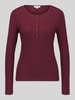 s.Oliver RED LABEL Shirt met lange mouwen met korte knoopsluiting Bordeaux