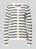 VILA Strickjacke mit Rundhalsausschnitt Modell 'DALO' Weiss