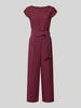 Betty Barclay Regular fit jumpsuit met strikceintuur Bordeaux