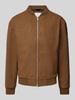 Jack & Jones Premium Bomberjacke mit Stehkragen Modell 'VENICE' Beige